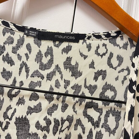 Maurices Leopard Print Lightweight Blazer Cardigan – S - Picture 3 of 8